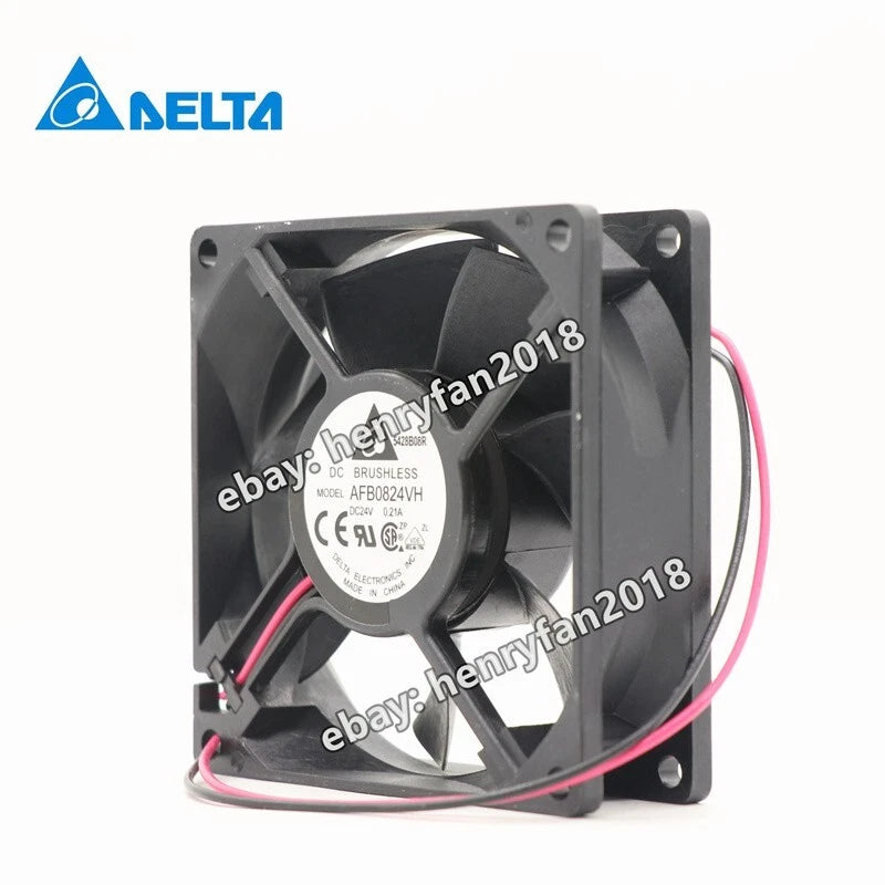 Delta Fan AFB0824VH DC 24V 0.21A 2-Wires 80*80*25MM Server / Case Cooling Fan