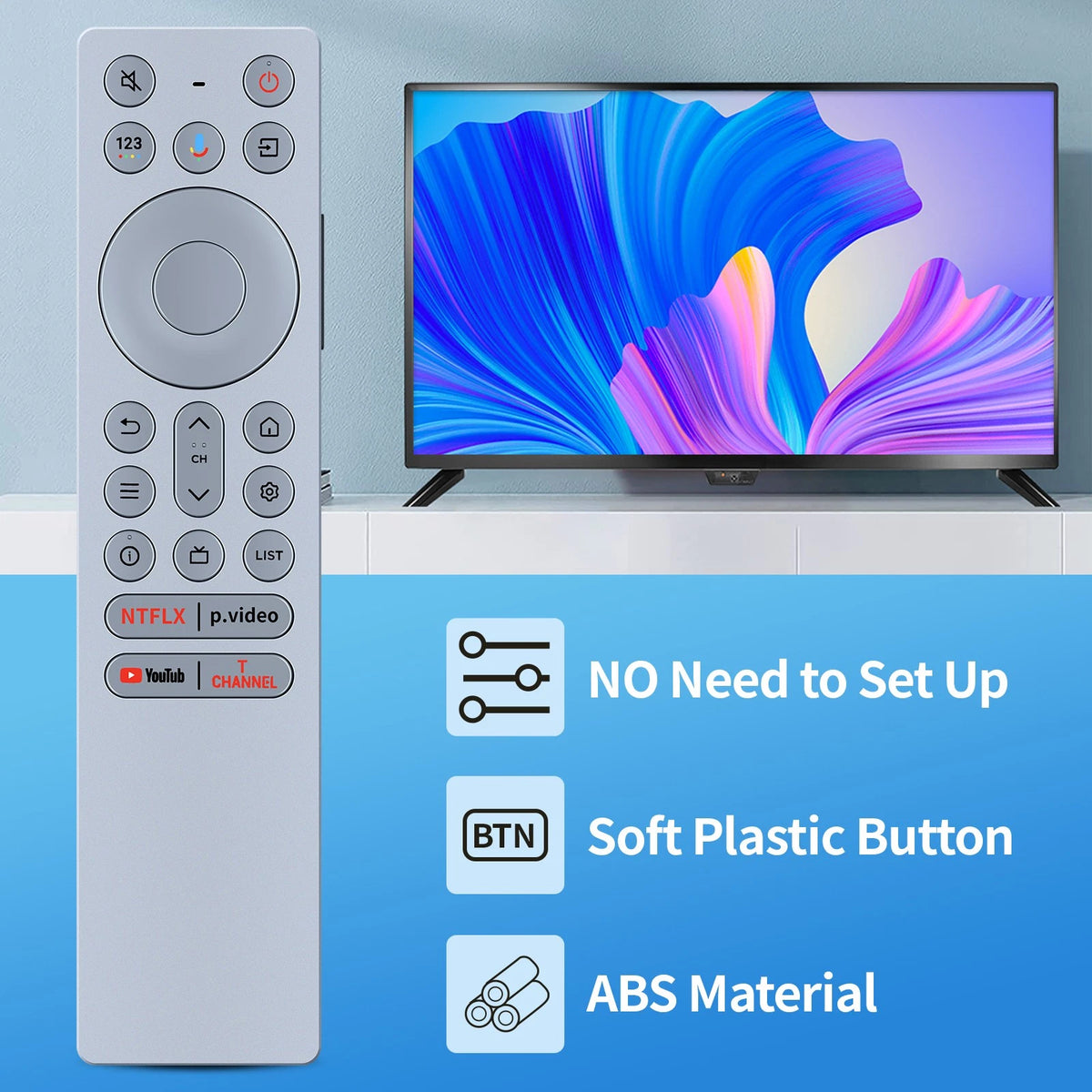 RC933 FUB1 Replace Remote Control For TCL Mini LED Smart Android TV Q10B