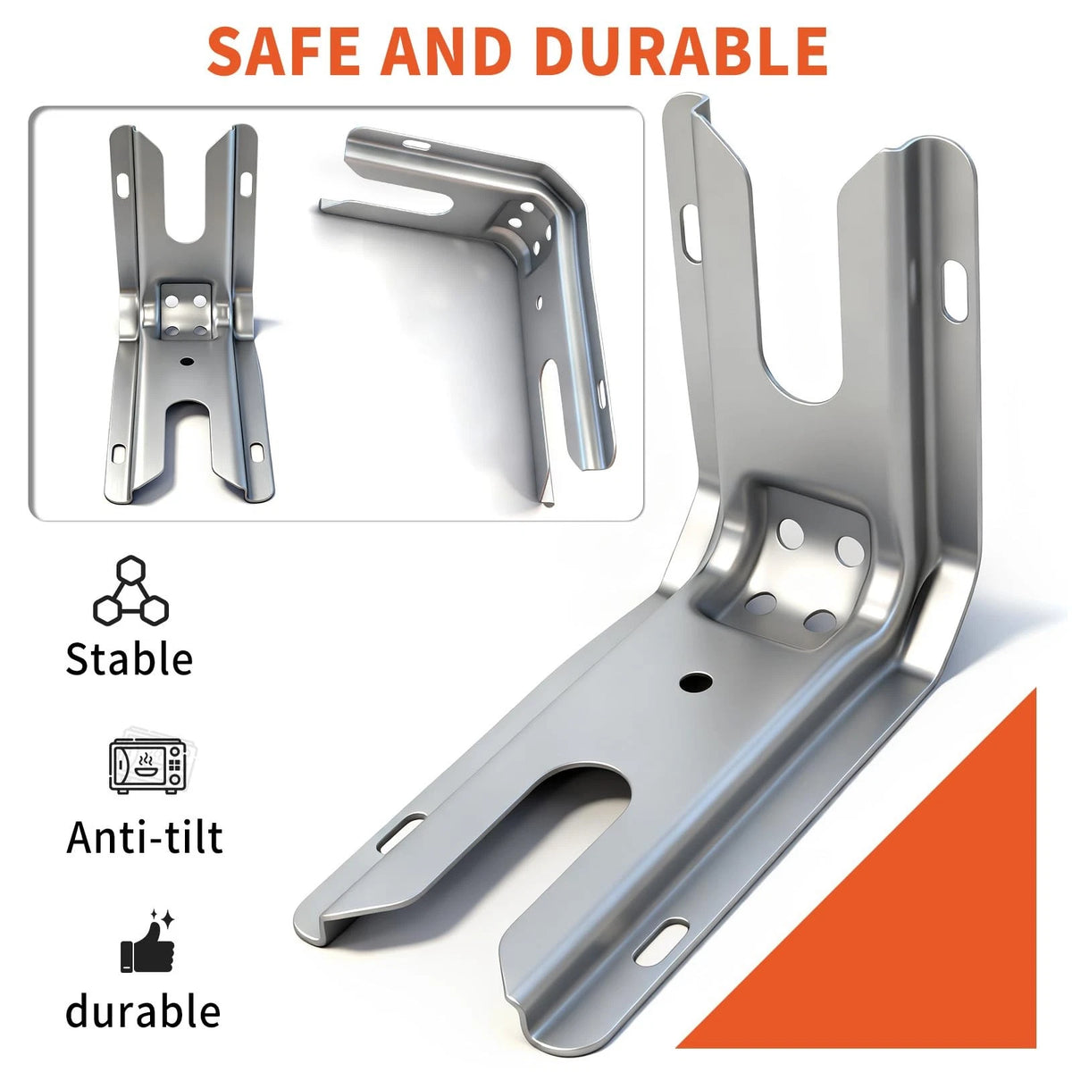 WP3801F656-51 Anti-Tip Bracket, 3801F656-51 Range Kit 2 PCS