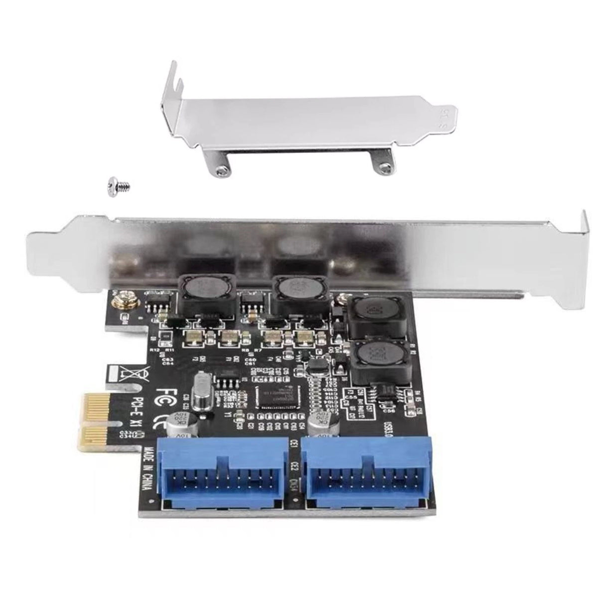 1*PCIE to Internal 2 Port 19Pin Header 4 Port USB 3.0 Expansion Adapter Card