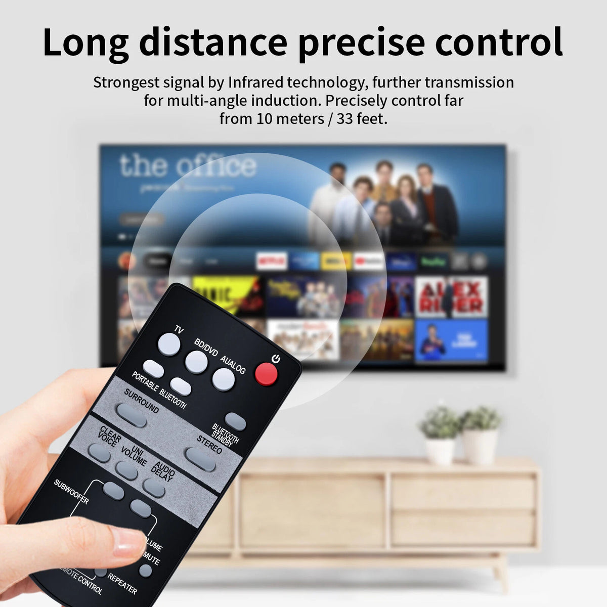 FSR64 ZG80730 Remote Control For Yamaha Sound Bar YAS-152 ATS-1520 YAS-152BL