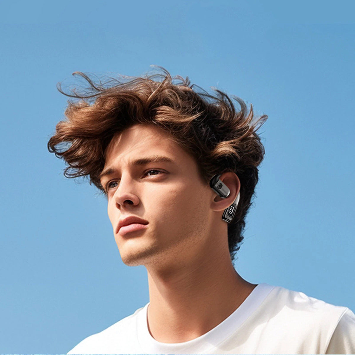 5.5 Ear-hooked wireless headphones Driving Trucker Earbuds Noise Cancelling