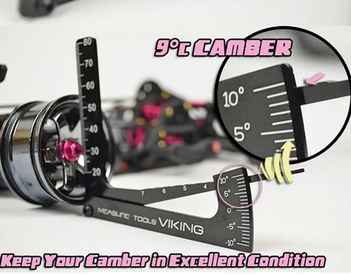 3 in 1 1/10/12/14/18 RC Car Truck Aluminium Alloy Up Camber Gauge Adjusting Tool