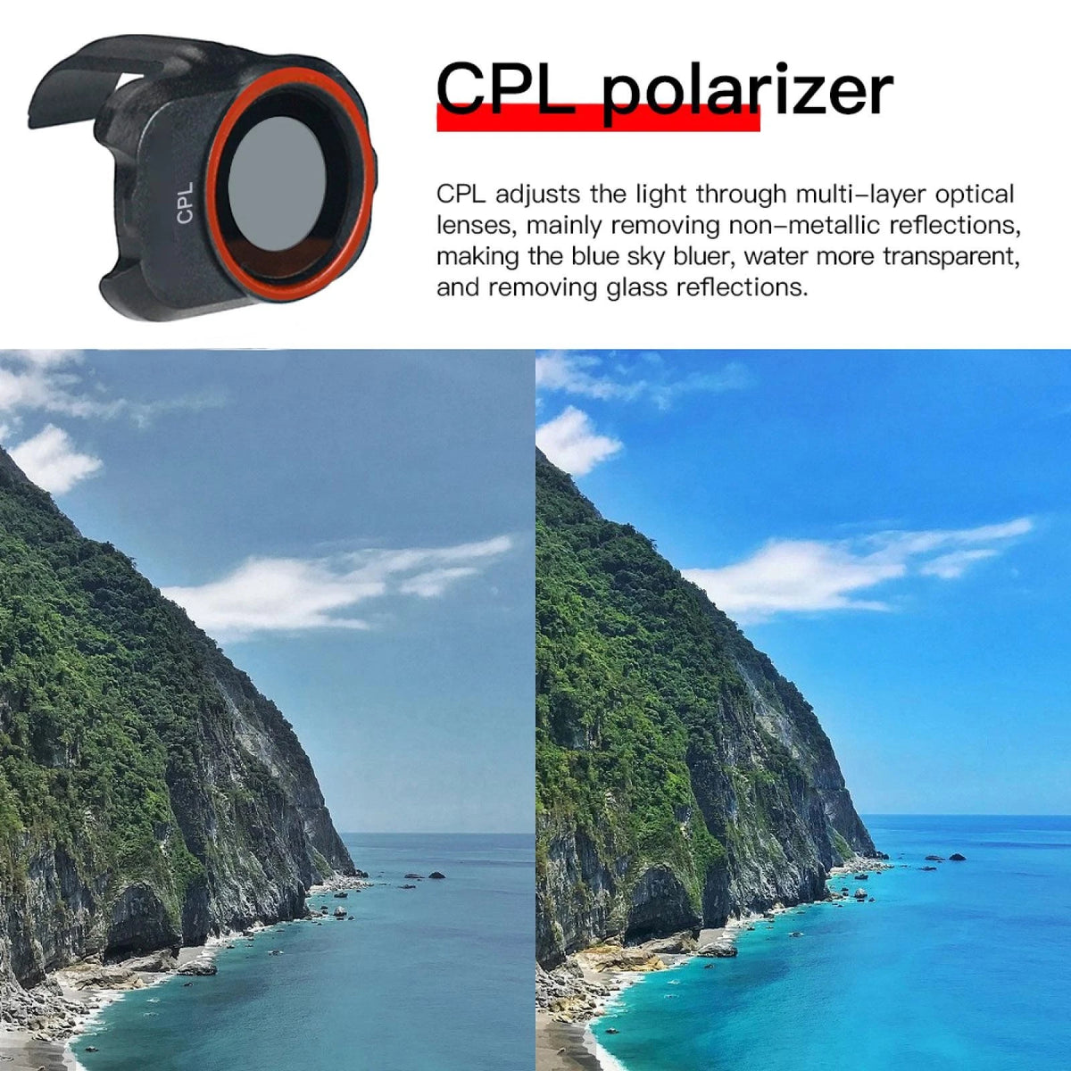 Camera CPL Lens Filter For DJI MINI SE, MINI 2, Mavic MINI Drone Repair Parts y