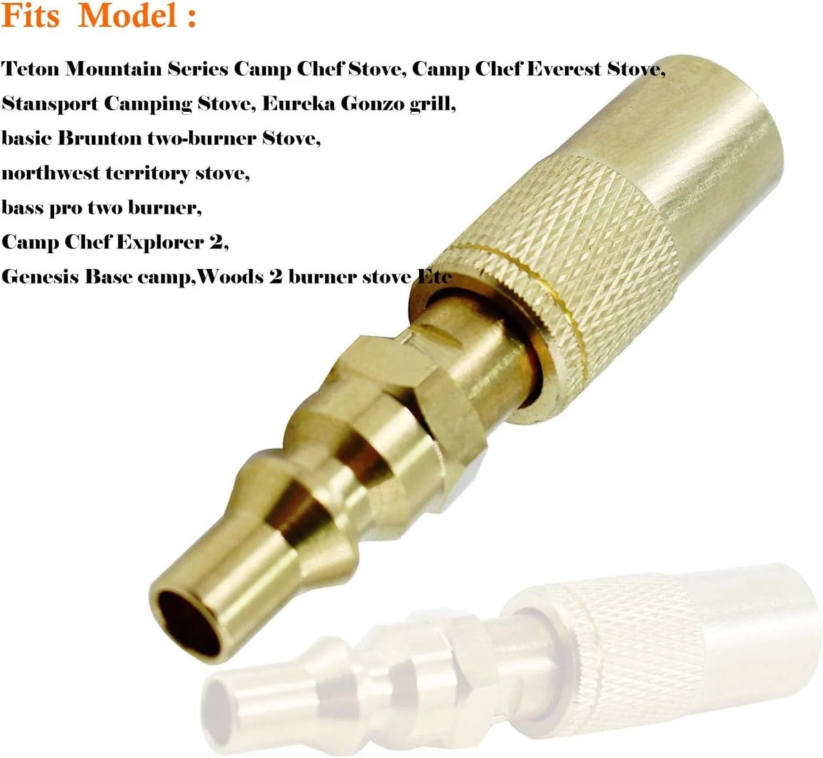 MENSI 1/4" Propane Adapter Quick Disconnect Fitting Compatible for Brass
