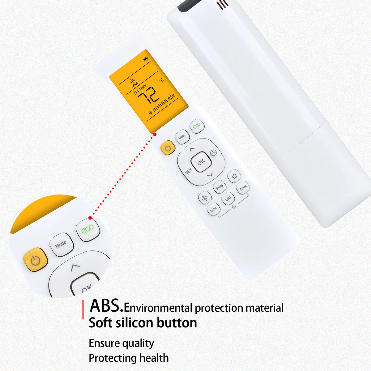Remote Control For Pioneer 12,000 BTU 21.4 SEER2 Ductless Mini-Split Inverter+