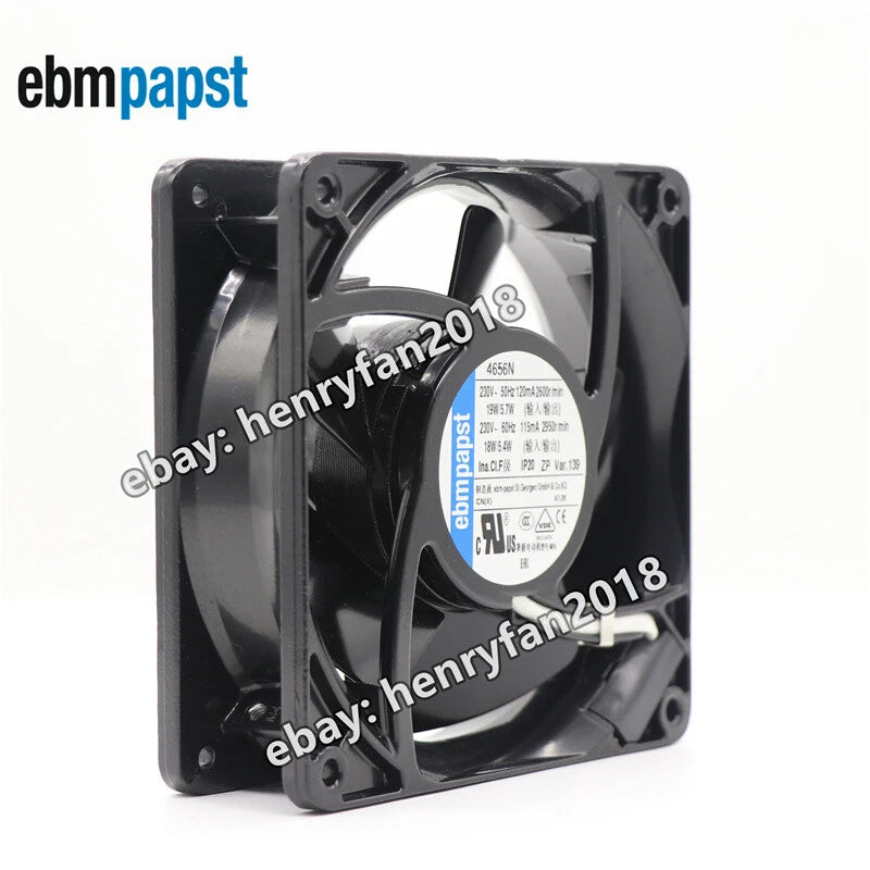 Ebmpapst 4656N Axial Cooling Fan 230VAC 120*120*38mm 19/18W 120/115mA Case Fan