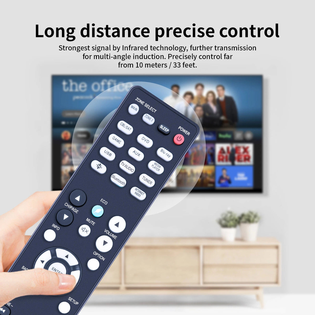 RC-1217 Remote Control For Denon AV receiver AVRS730H AVR-S730H AVRX1400H