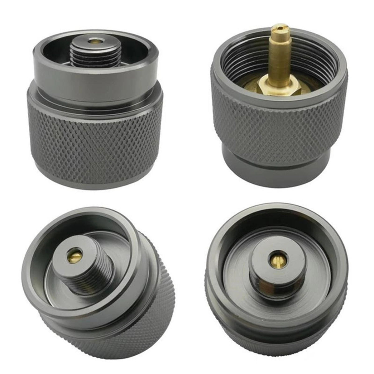 Adapter Camping Propane Small Gas Tank Adapter Input Lindal Output Stove One 1LB