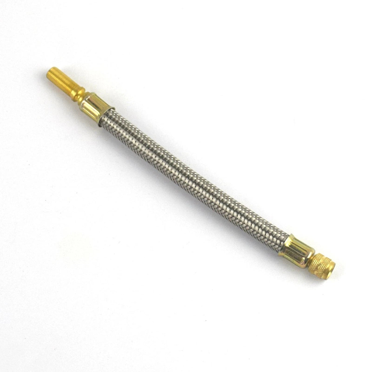Stainless Braided Flexible Hose Car Tire Valve Inflatable Copper Joint Adapter