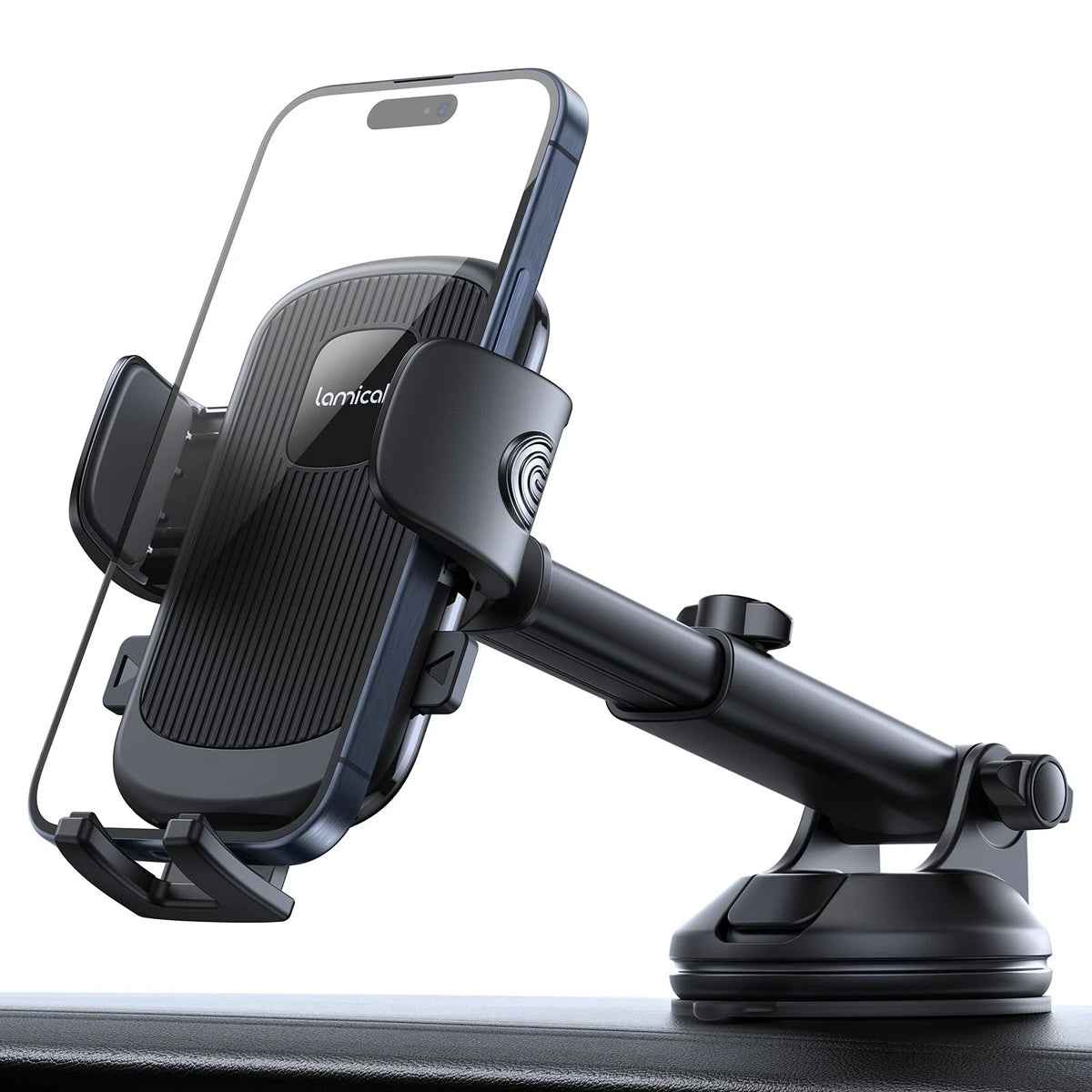 Lamicall Car Phone Approximately 2.8 inches x 3.2 x 7.2 inches, Black
