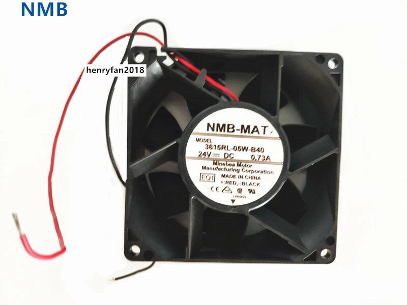 For NMB 3615RL-05W-B40 DC 24V 0.73A 92*92*38mm 2-wires Inverter cooling fan