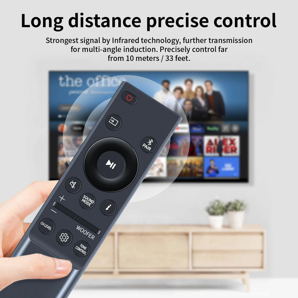 Remote Control For Samsung SoundBar HW-Q600B HW-Q60B HW-Q67CB HW-Q64B HW-Q6CB
