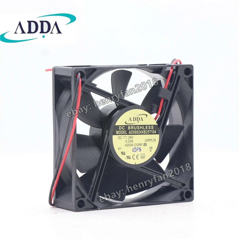 ADDA AD08024XB257104 AD0824UB-A71GL Axial Fan 24VDC 0.23A 80*80*25MM Cooling Fan