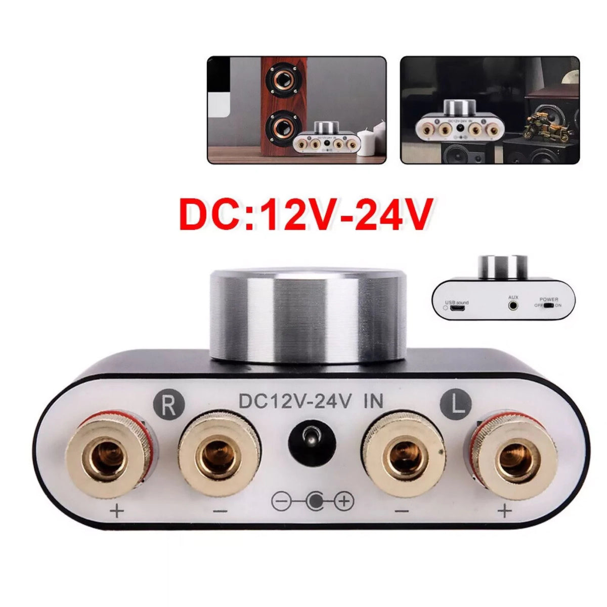 Mini Bluetooth 5.0 HiFi Stereo Audio 50W+50W Car Home Digital Power Amplifier
