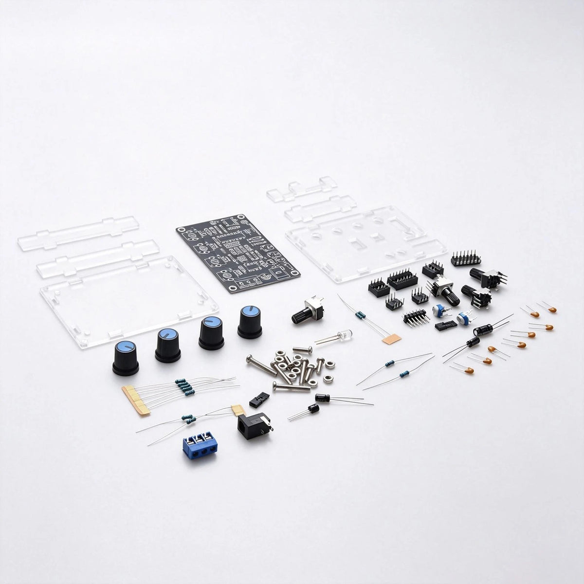 12V~15V FR4 + Acrylic 5Hz~400KHz Frequency Range Signal Generator DIY Board Kit