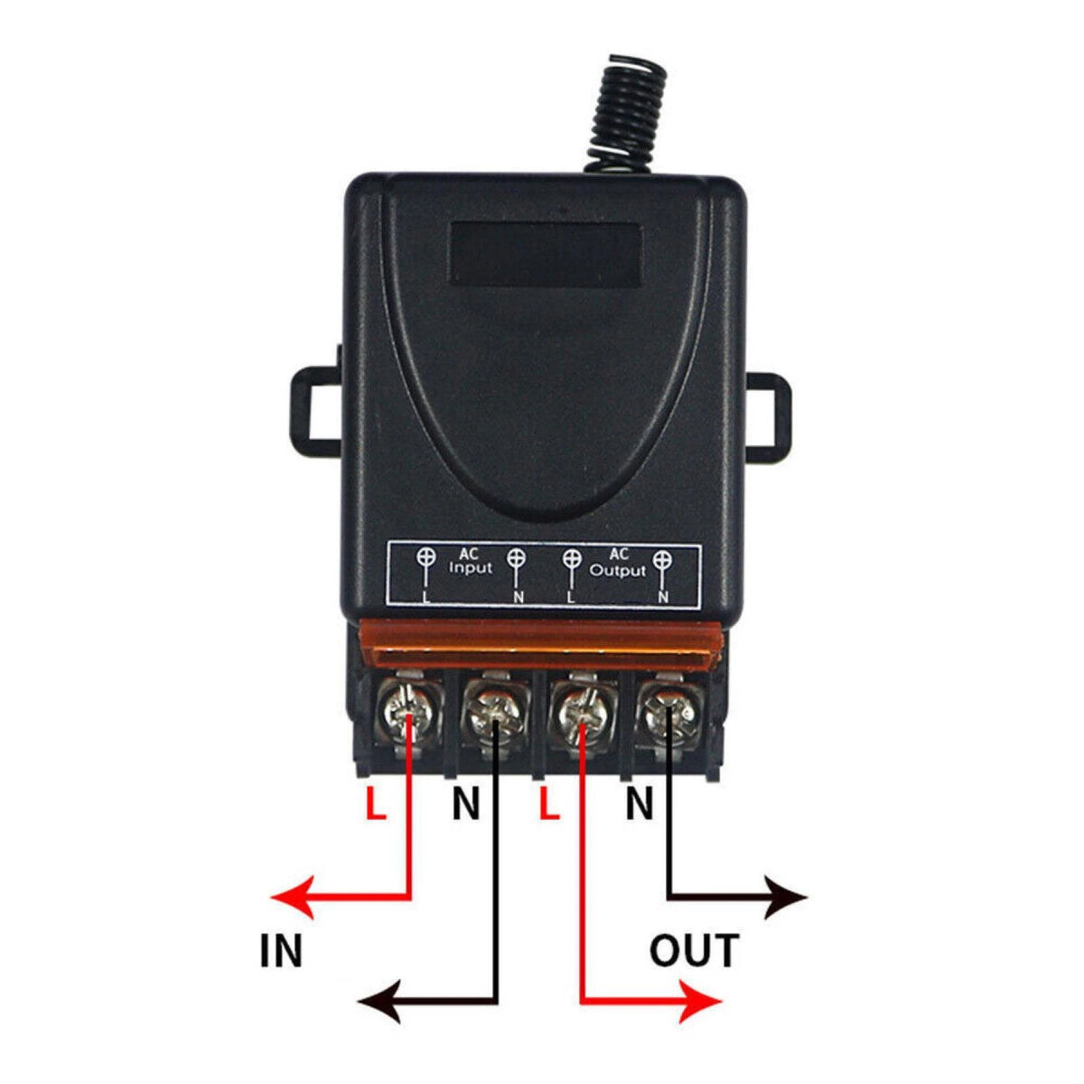 433 MHz Wireless Remote Control Switch AC 110V-240V 30A RF Relay Receiver
