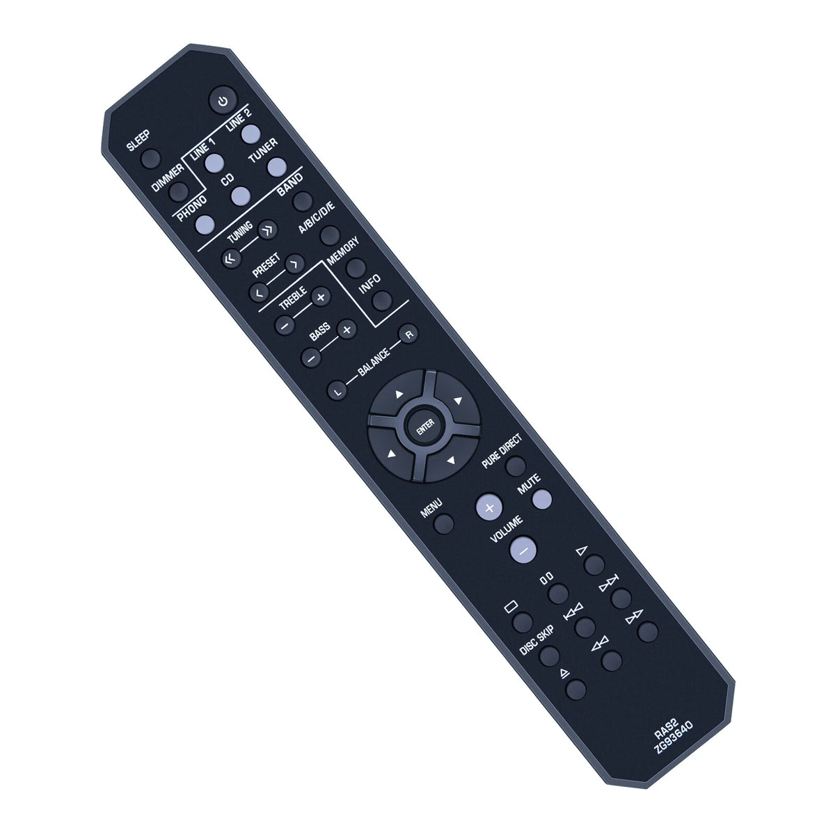 RAS2 ZG93640 Remote Control For Yamaha Amplifier A-S201