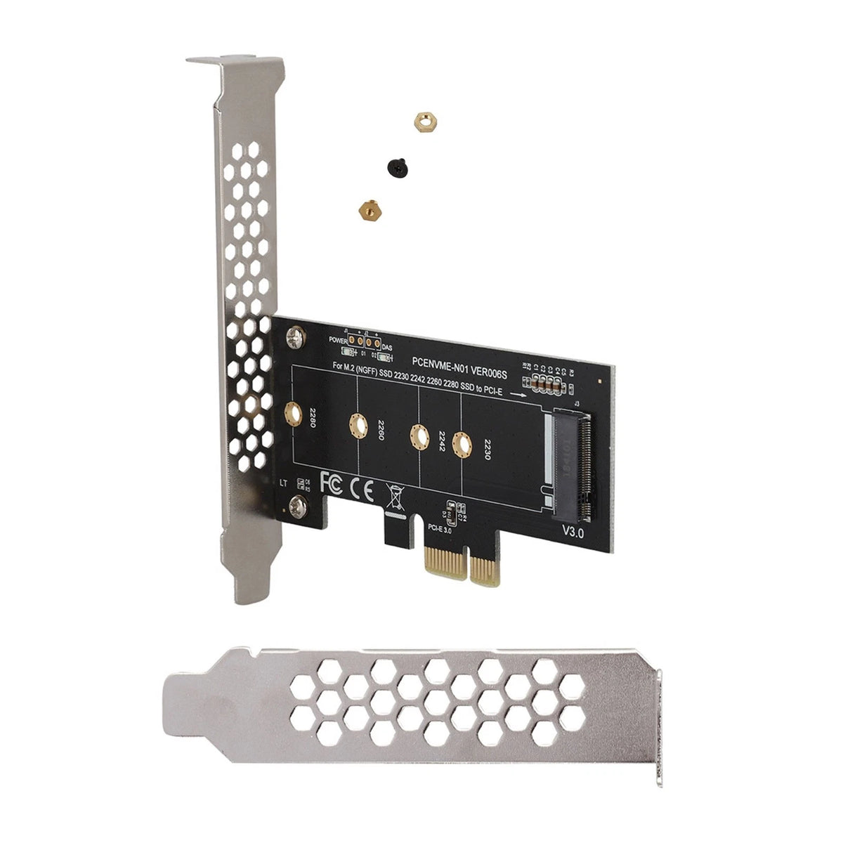 PCI-Express 1X to M.2 NGFF Adapter Card PCIE 3.0 X1 to NVME SSD M2 Support 2230