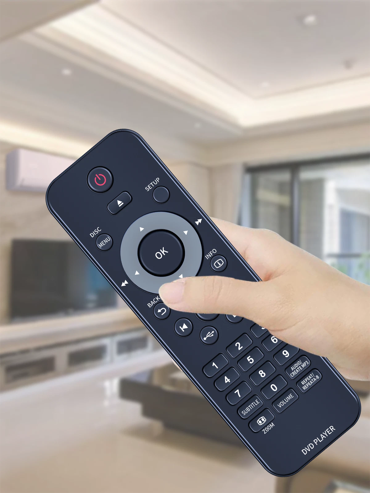 Replacement Remote Control For Philips DVD DVP3962 DVP3980,DVP3982