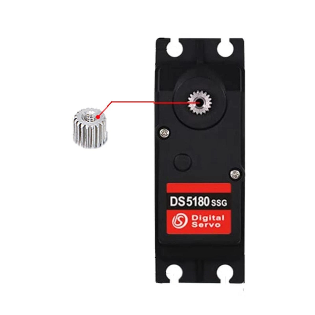 1x High Torque Waterproof 80KG Digital Servo With 18T Servo Arm for 1/5 RC Car