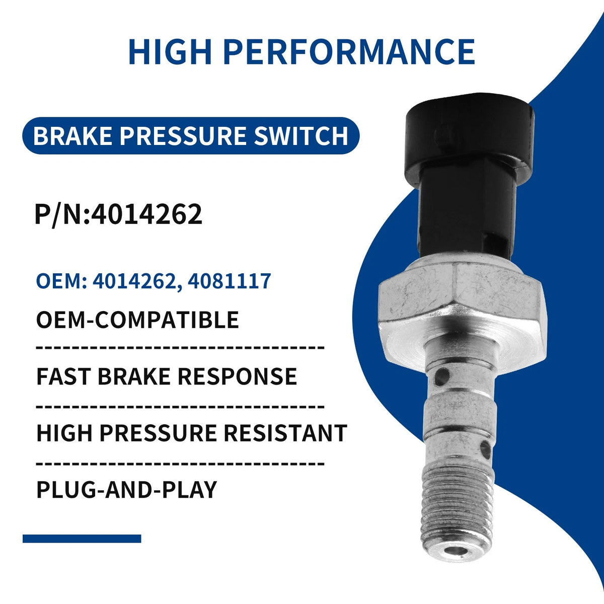4014262 Brake Pressure Switch Safety Direct Replacement for Polaris RZR 1000 ATV