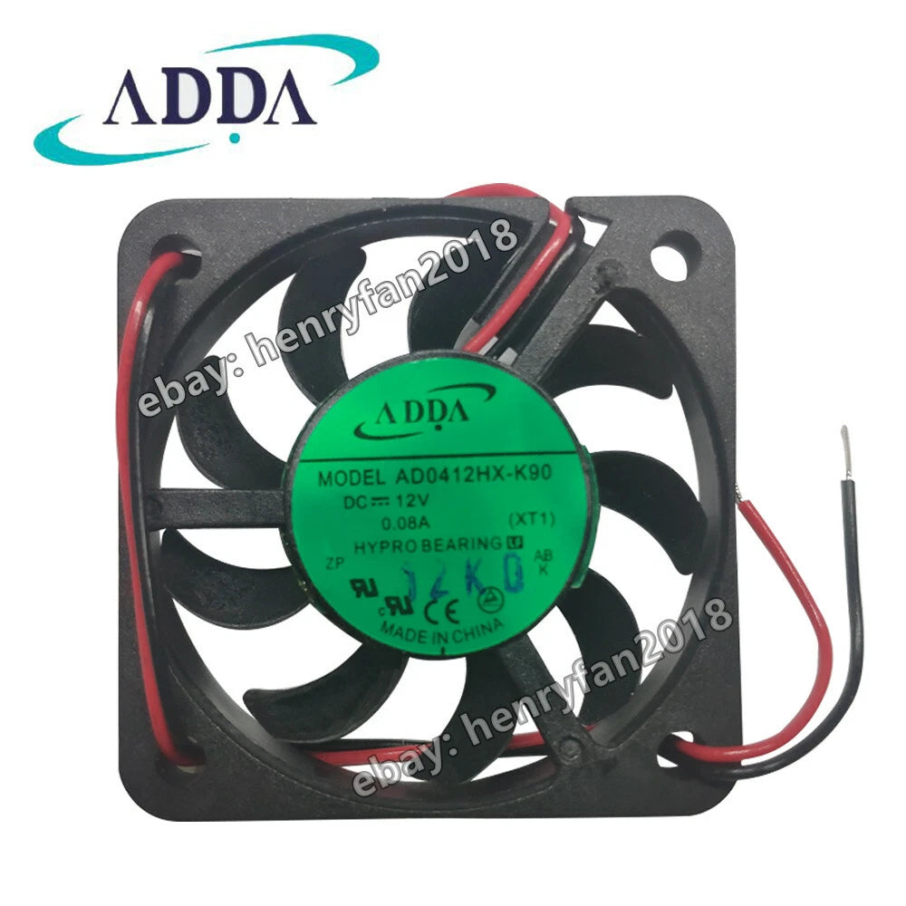 ADDA AD0412HX-K90 Axial Fan 12V 0.08A 40*40*6MM 2-wire Slient Tester Cooling Fan