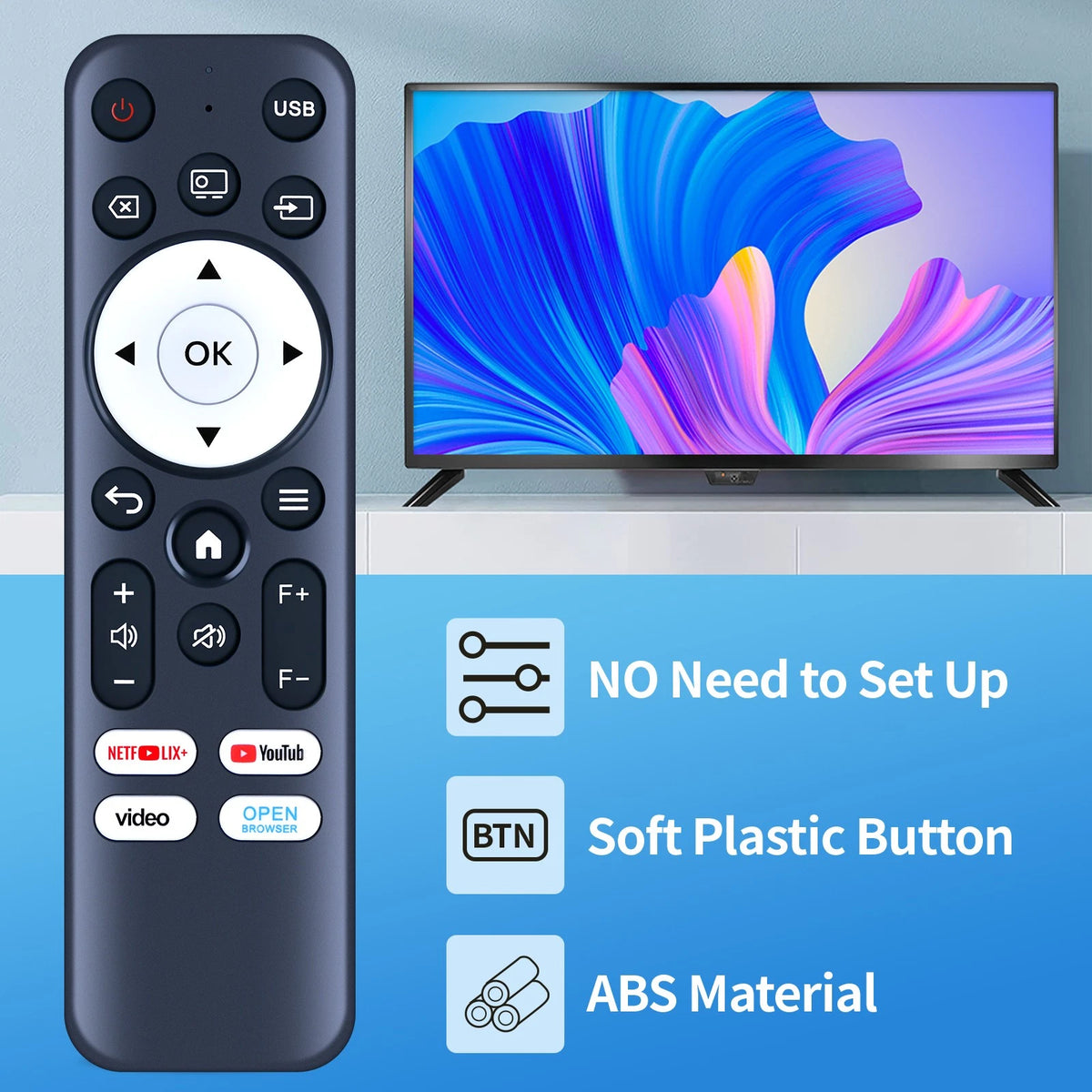 Replacement Remote Control For Tecaki X5 Mini Portable Projector