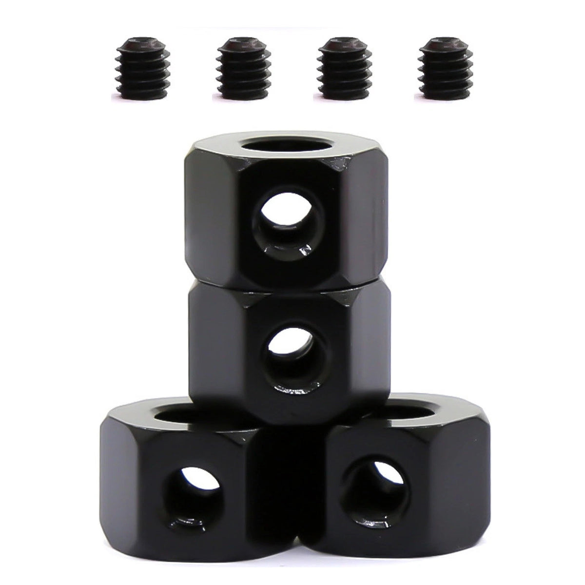 4PCS 5mm to 12mm Wheel Hub Hex Adapter For WPL D12 C14 C24 B14 B16 MN D90 D91