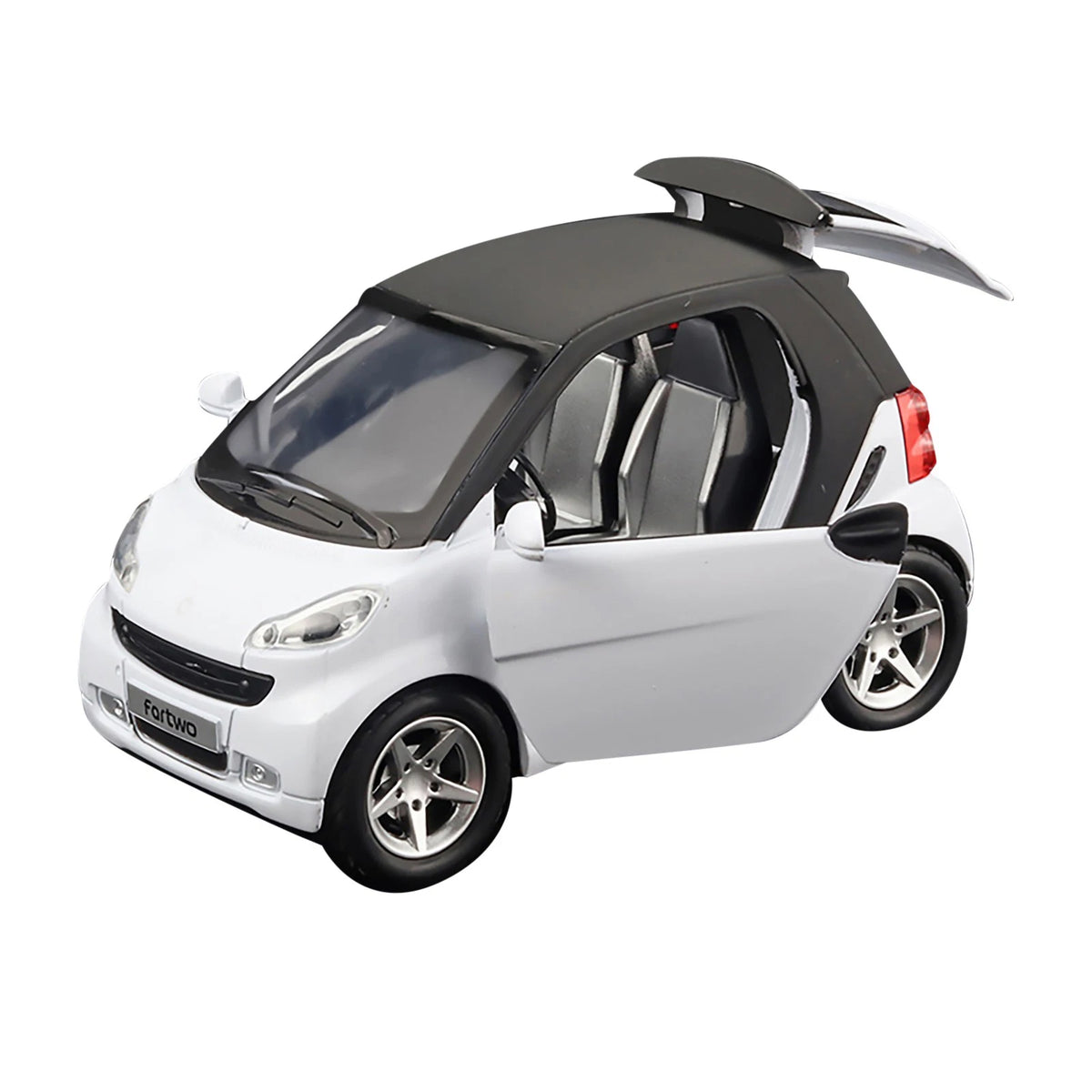 White 1:32 Pull-Back Model Car Metal Diecast Toy Vehicle Sound Light Kids Gift A