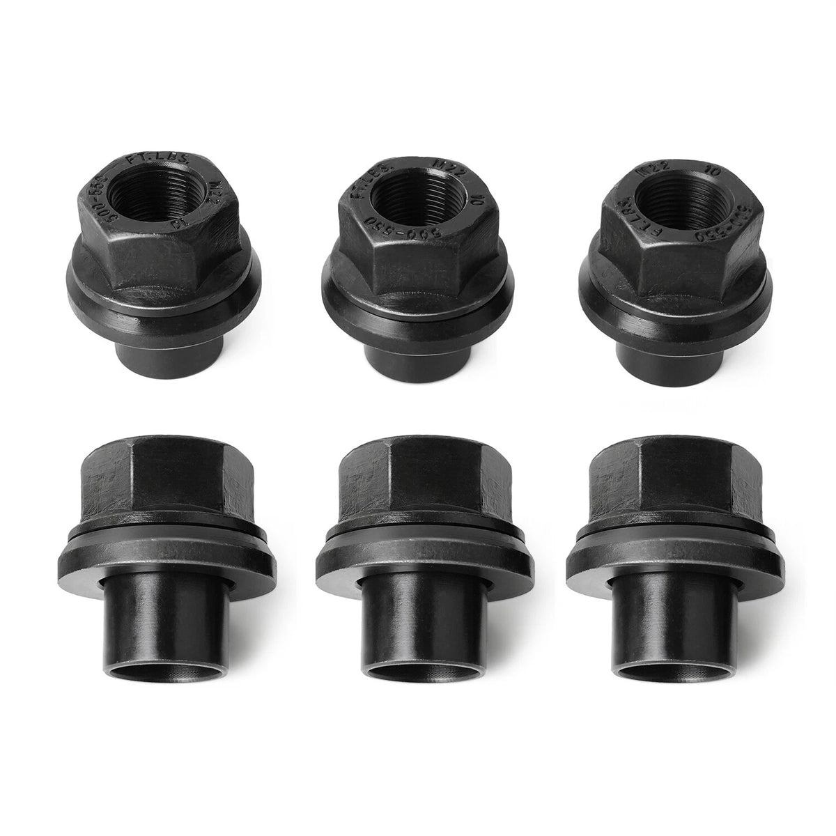 6 Pack 33mm M22x1.5 x 19mm Wheel Nuts Sleeve Nuts M22-1.5x19mm Skirt Flange