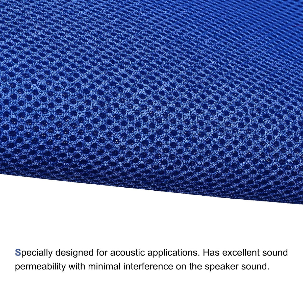 MECCANIXITY Speaker Grill Cloth 20 x 63 Inch Stereo Mesh Fabric Blue