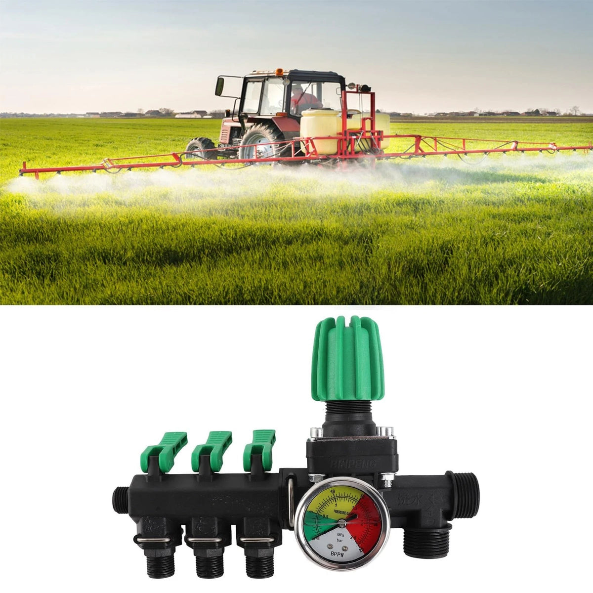 Jeffergarden 3 Way Hose Splitter Valve Agricultural Sprayer Control Shut Off...