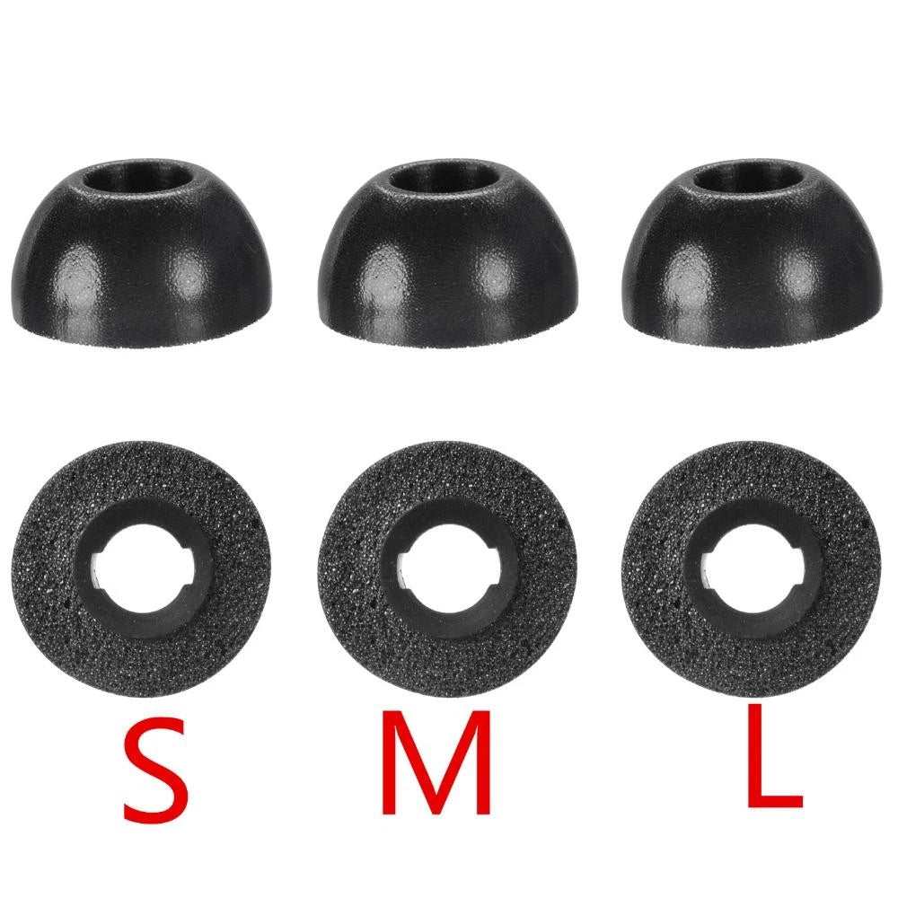 6Pcs Black Ear Tips Cover S M L Set For Samsung Galaxy Buds Pro Earbuds Parts