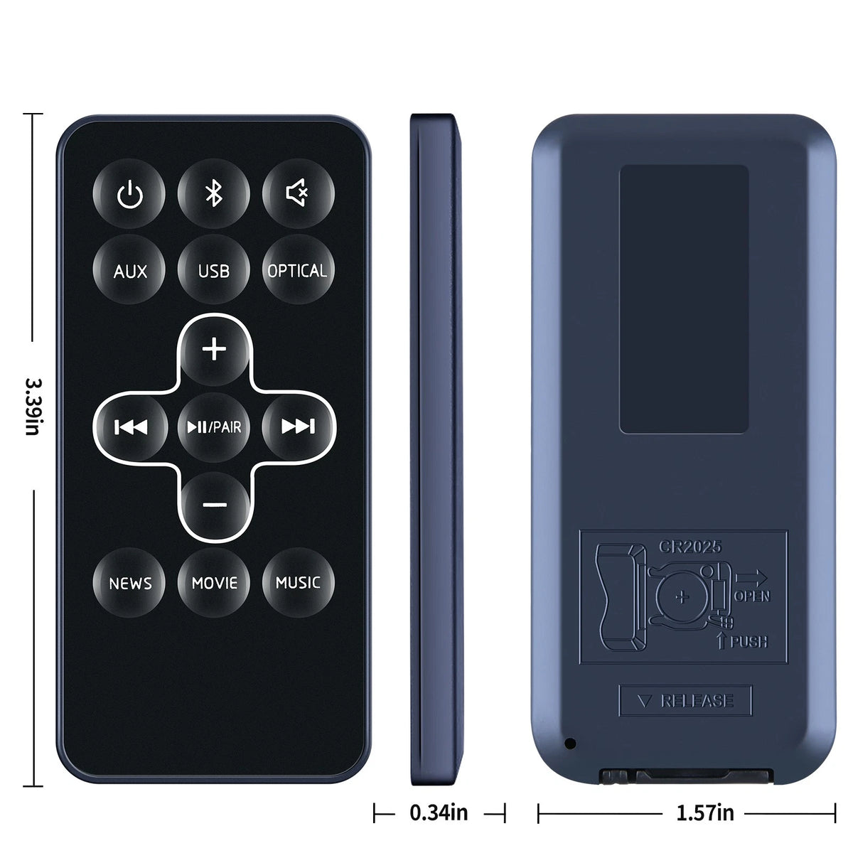 Replacement Remote Control For TCL TS5000 Soundbar