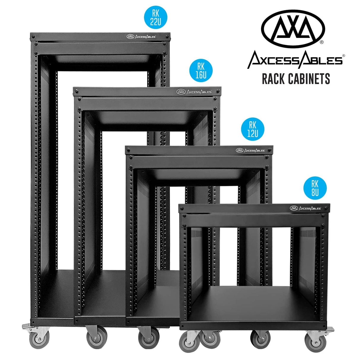 AxcessAbles 10-32 Rackmount Screws - 20 Sets, 19 inch SCREW SETS