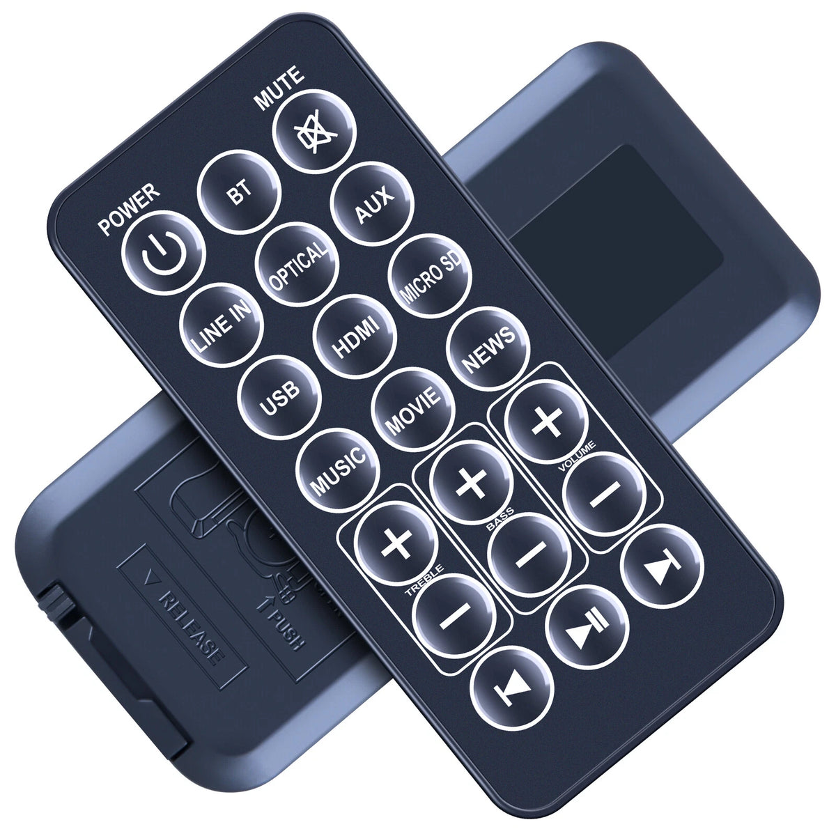 Replace Remote Control For TCL TS3010 2.1 Channel Wireless Bluetooth Soundbar