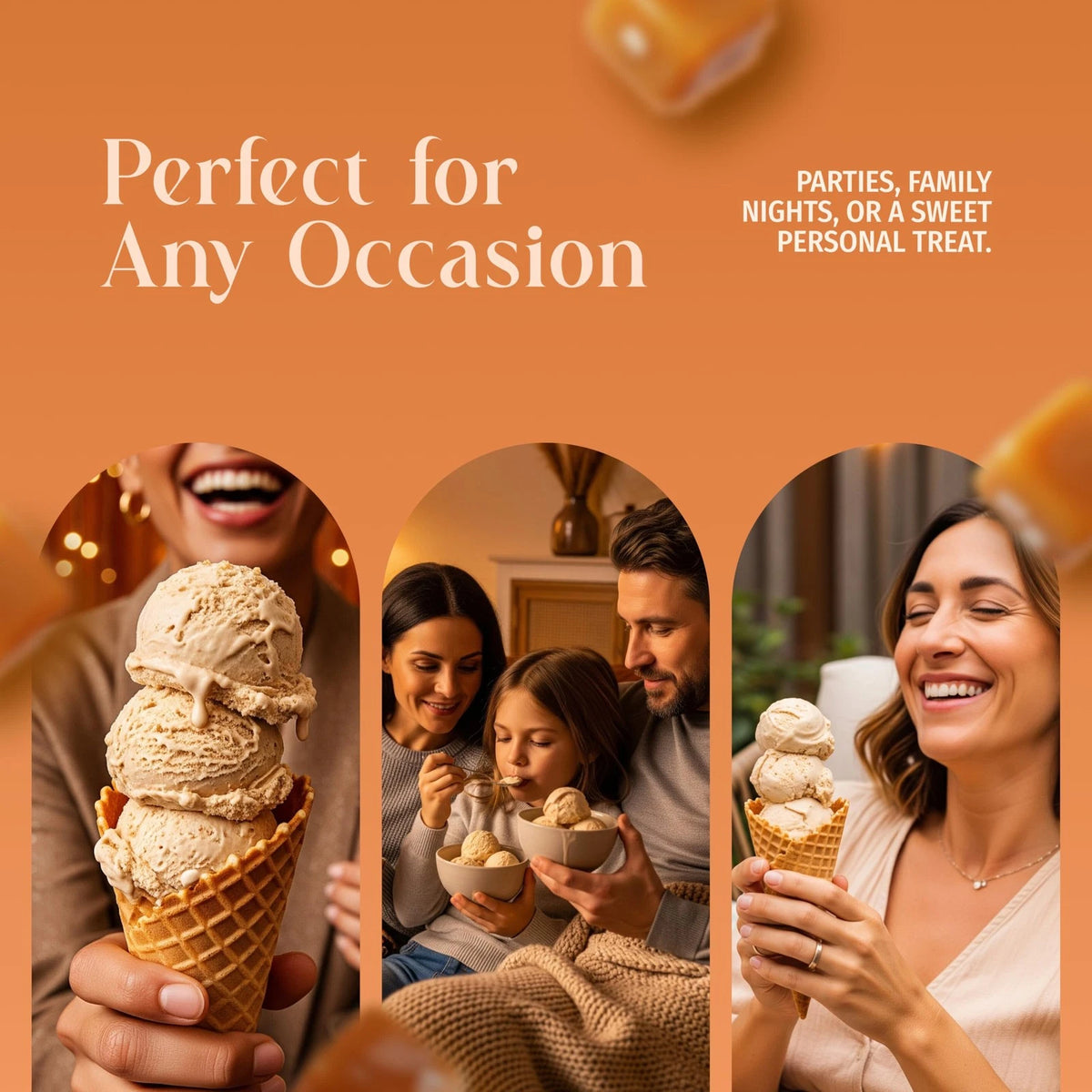 Triple Scoop - Premium Salted Caramel Ice Cream Mix For 1 Pack