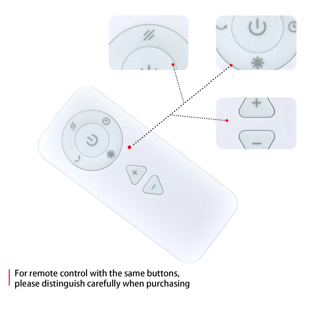 Replacement Remote Control For djive ARC Portable 2 in 1 Air Purifier & Fan