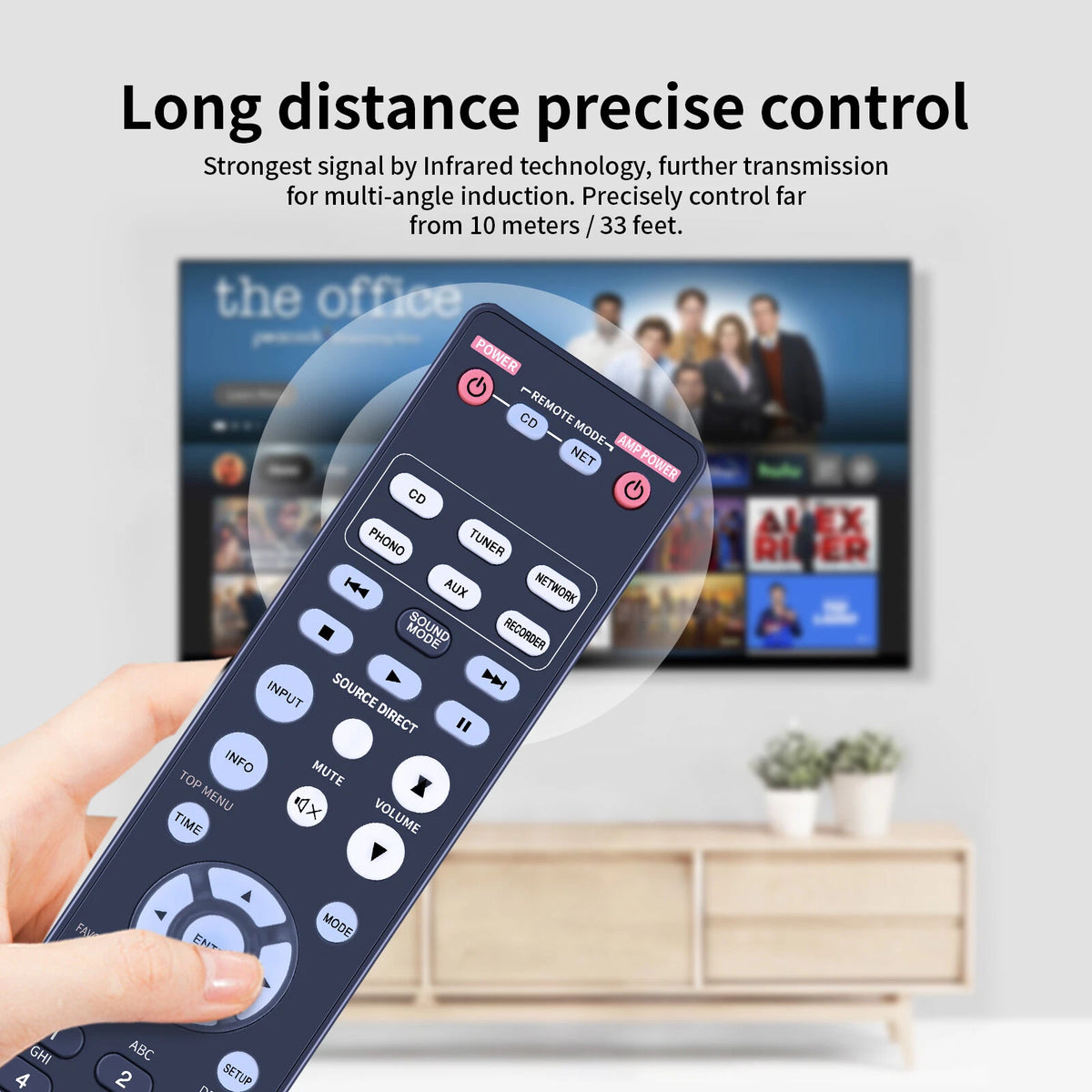 RC002PMSA Remote Control For Marantz Amplifier CD Player PM8005 SA8005 PM-8005