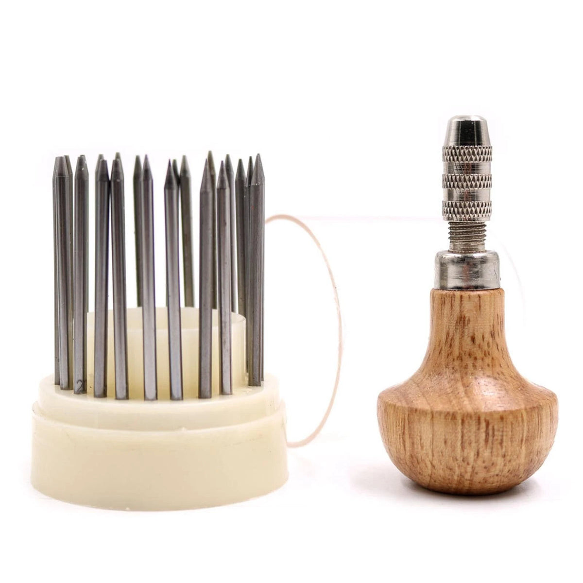 23Pcs/set Beading Tool Diamond Stone Pearl Grain Tools Beader With Wood Handle D
