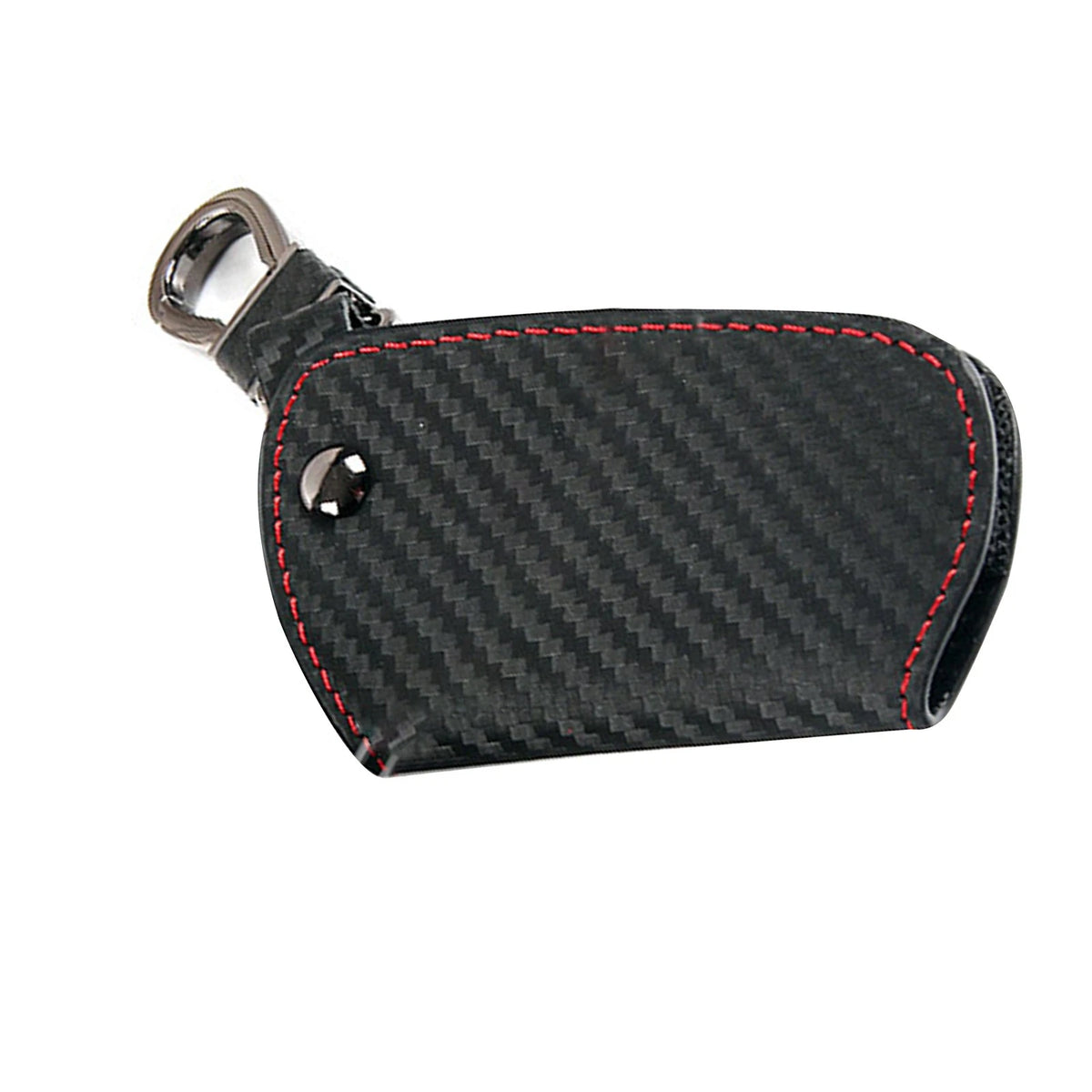 Car Black Leather Key Case Carbon Fiber Bag For BMW 1 2 3 4 5 6 Series E