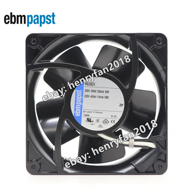 Ebmpapst 4656X Axial fan 230VAC 19/18W 115mA 120x120x38MM Cabinet Cooling Fan