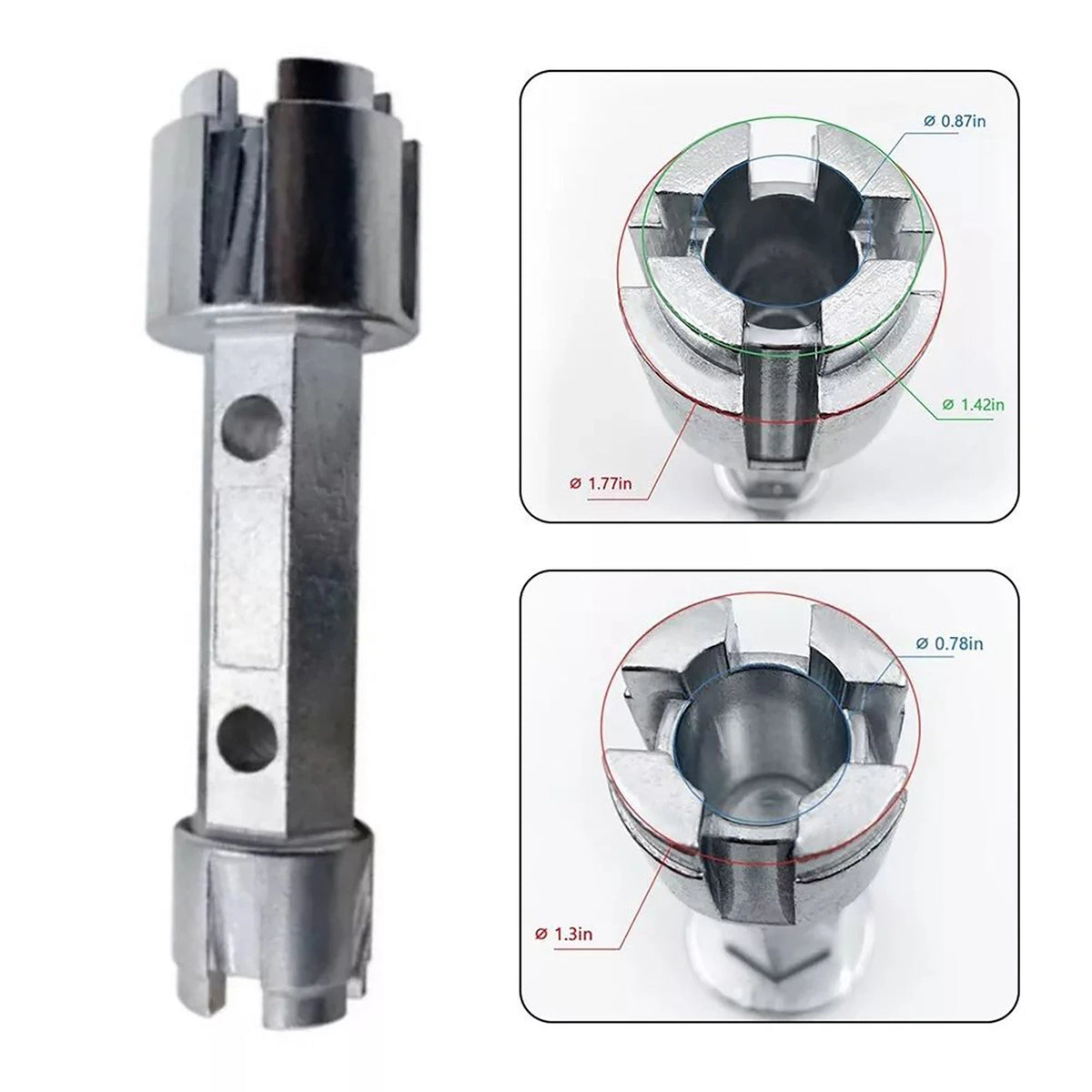 1 Pc Tub Drain Remover Wrench Tool Dual Ended Install & Remove Bath & Shower