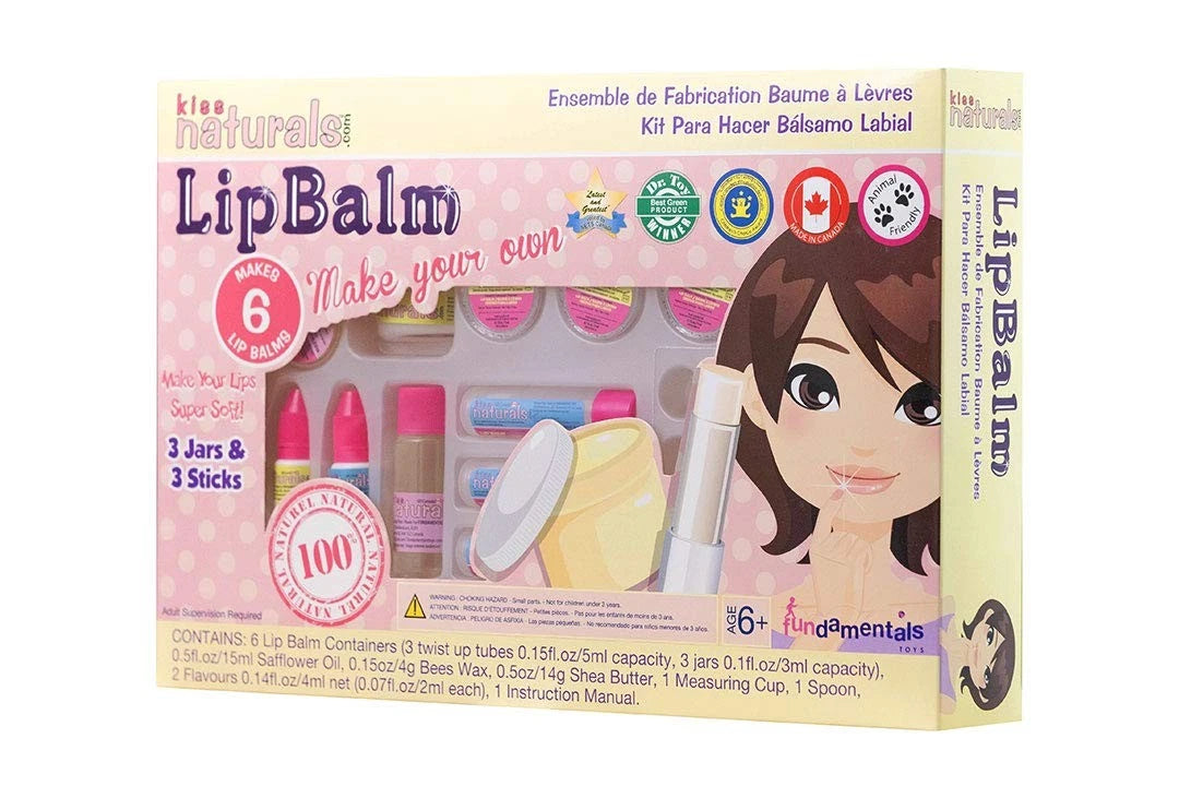 Kiss Naturals: Lip Balm Making - Make 6 Balms, 6 count (Pack of 1), Multi