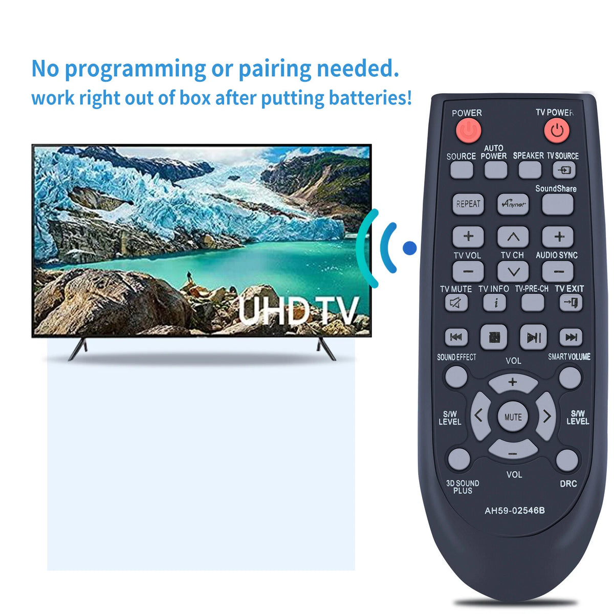 Remote Control For Samsung Soundbar HW-F550 HW-F551 HW-FM55C HW-F550/ZA