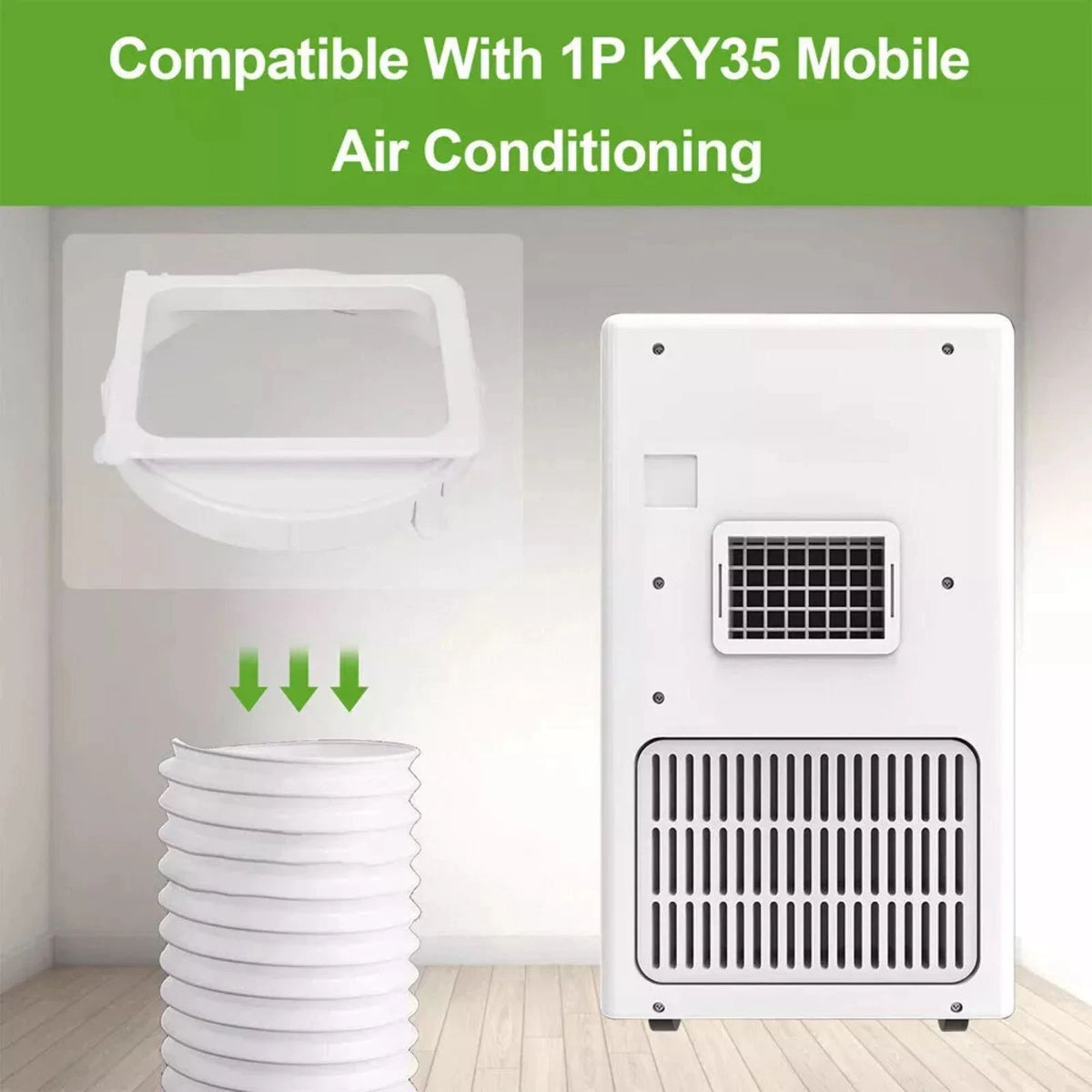 Easy To Install Adapter for 1P KY35 Mobile Air Conditioning Duct Connection