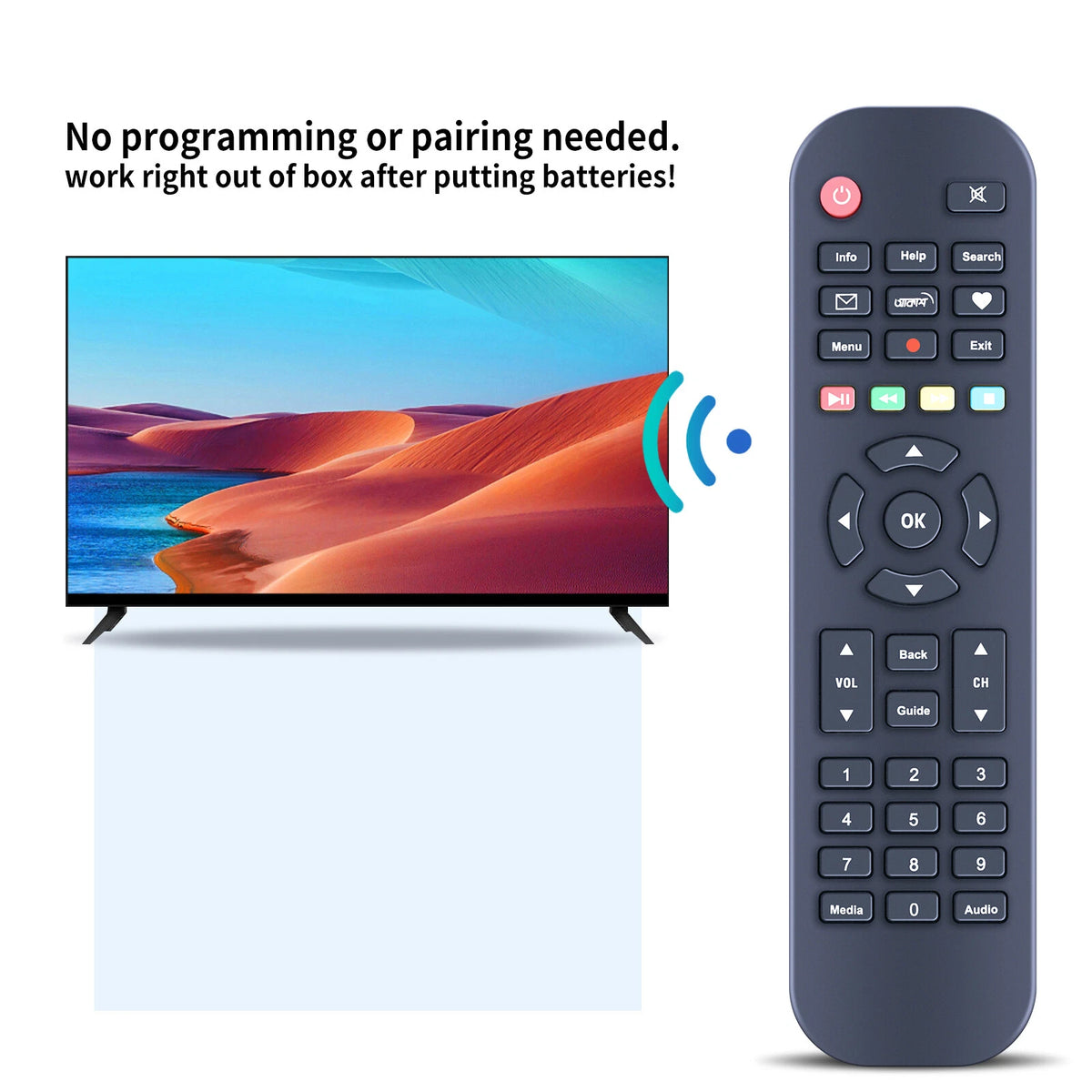 Replacement Remote Control For Akash set box