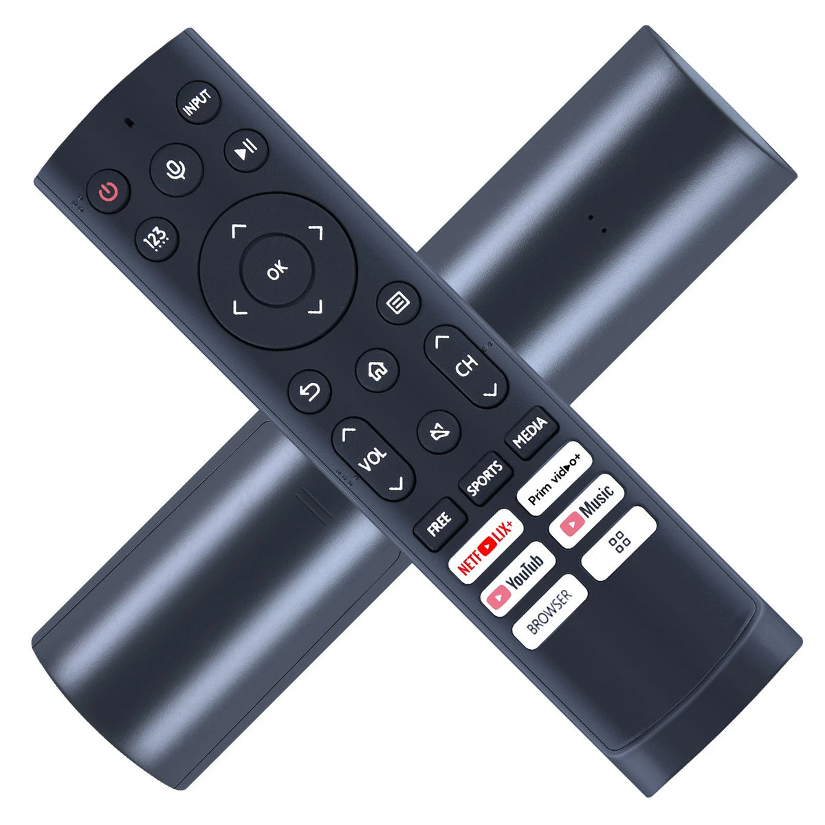 ERF3H90H Voice Replace Remote Control For Hisense Smart LCD TV with Youtube