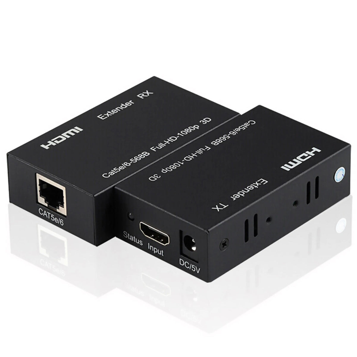 DC 5V/ 1A 60M Extender HDMI to RJ45 Transmitter RJ45 to HDMI Receiver Adapter